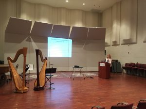 Conférence sur la place de la harpe dans l'impressionnisme, St Mary's of Maryland College 10 nov 2017 avec Rebecca Smith